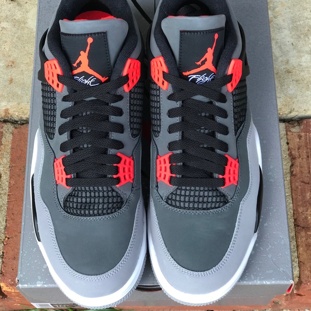 Air Jordan Retro 4 Infrared Size 11 - Picture 10 of 12